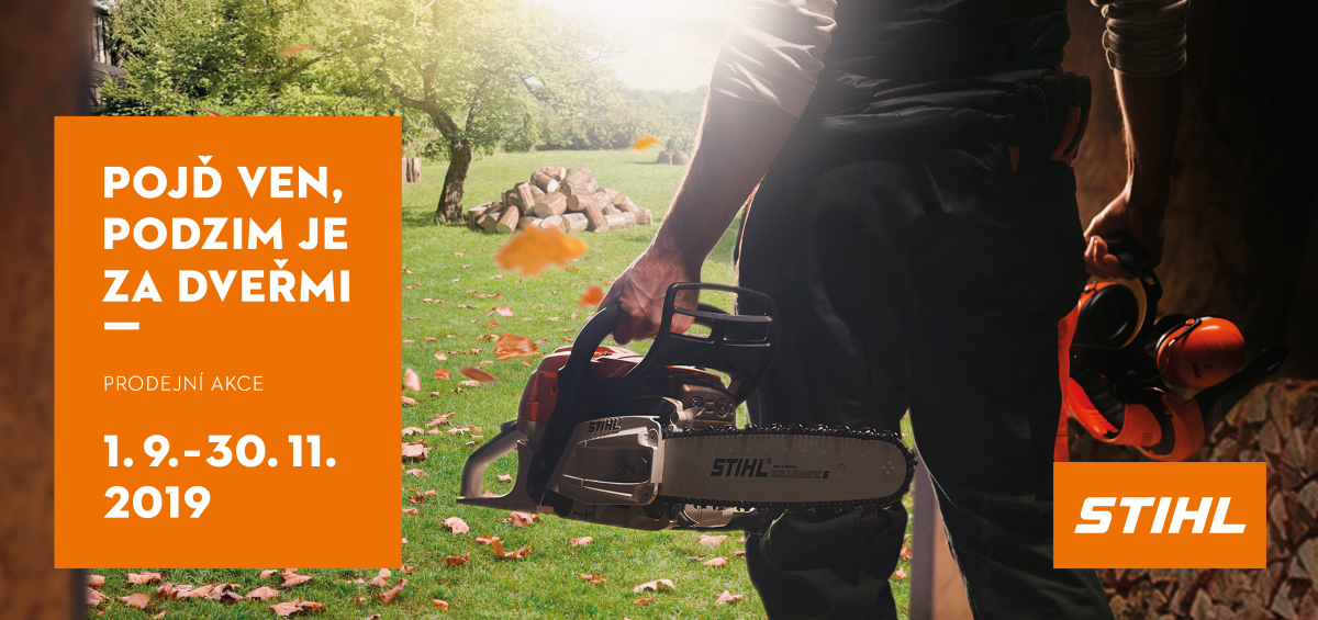 Podzimní akce na vybrané produkty STIHL od 1. 9. 2019 do 30. 11. 2019